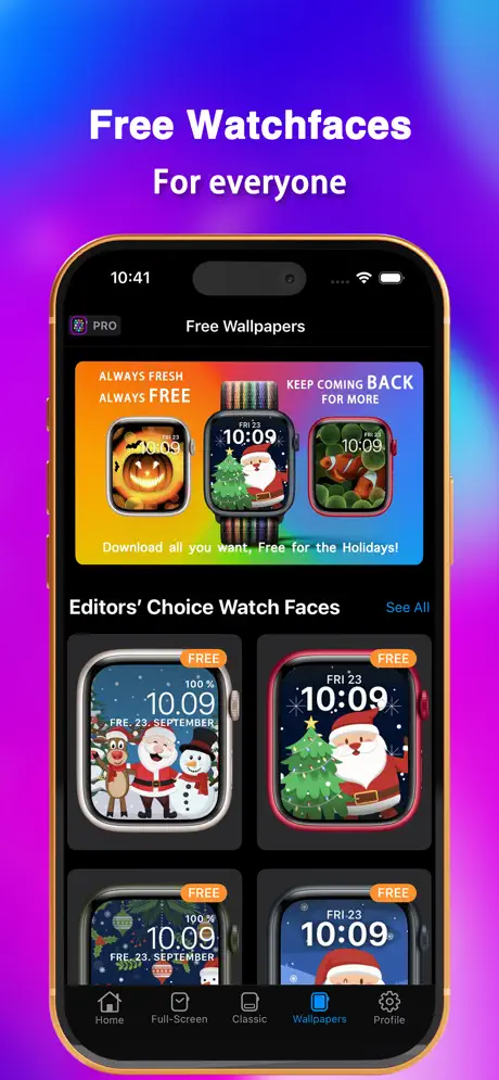 Free Holiday Apple Watch Faces